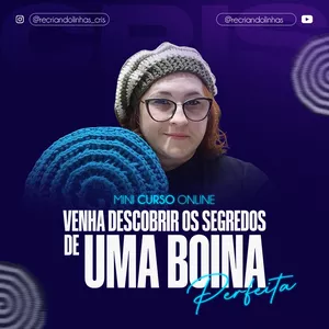Imagem de capa para o Curso online Mini Curso de Boinas em Crochê Espiral