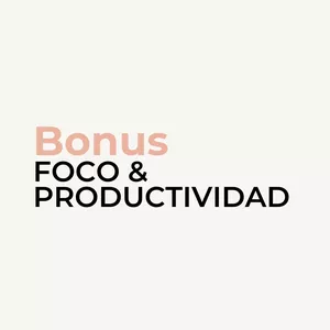Imagem principal do produto Foco & Productividad