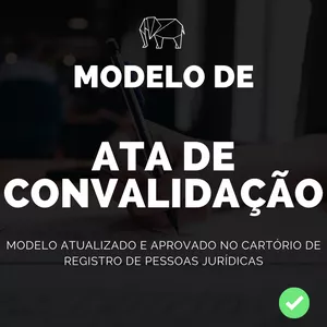 Imagem de capa para o Ebook Modelo de Ata de Convalidação
