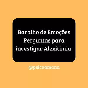 Imagem de capa para o Ebook Baralho de Emoções - Perguntas para investigar Alexitimia 