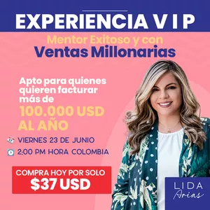 Imagen de portada para Curso online EXPERIENCIA VIP Mentor Exitoso y con Ventas Millonarias