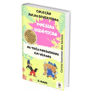 Imagem de capa para o Ebook Aulas Prontas para Ensino Fundamental - Sequência didática "Os três Porquinhos em versos".
