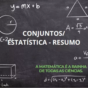 Imagem de capa para o Ebook Resumo de Conjuntos e Estatística
