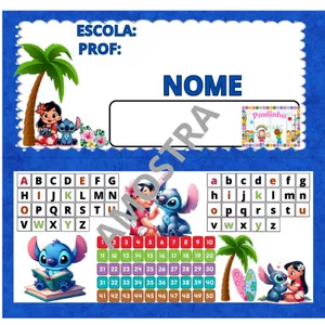Imagem de capa para o Curso online *Fichinha com alfabeto e números*  