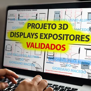 Imagem de capa para o Ebook Projeto 3D Displays Expositores Validados