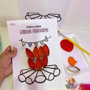 Imagem de capa para o Curso online Atividade de artes Fogueira🔥