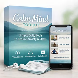 Cover image for Online course Calm Mind: Daily Tools for Anxiety Relief