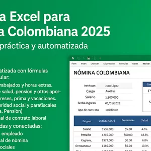 Imagen de portada para Ebook Excel Nómina Colombiana – Nivel Principiante