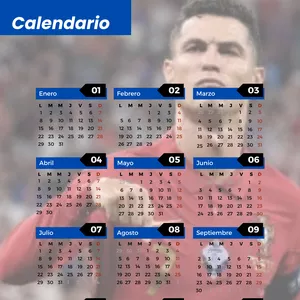Imagen de portada para Curso online Calendario 2024 - Cristiano Ronaldo