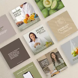 Imagen de portada para Ebook Plantillas editables Canva - Nutricionista 