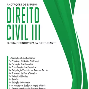 Imagem de capa para o Ebook Direito Civil III - Anotações de Estudo: O Guia Definitivo para o Estudante