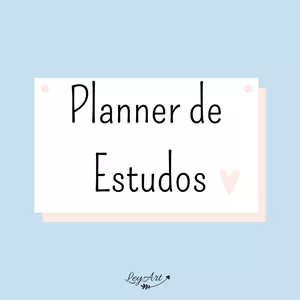Imagem de capa para o Ebook Planner de Estudos