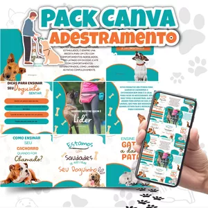 Imagem de capa para o Curso online Pack Canva Adestramento 