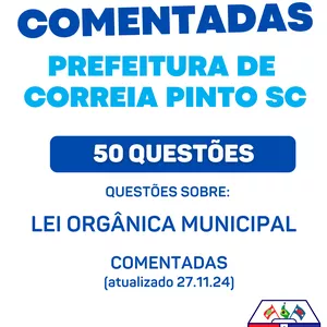 Imagem de capa para o Ebook PDF Correia Pinto SC SIMULADO 2024