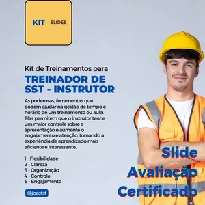 Imagem de capa para o Curso online Kit de slides para Instrutor de SST