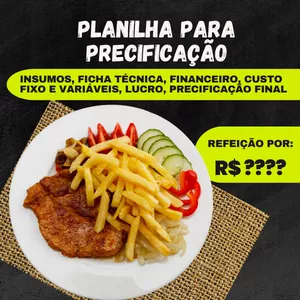 Planilha Precificação de Produtos - Versão 1 por Paulo Cesar Romero