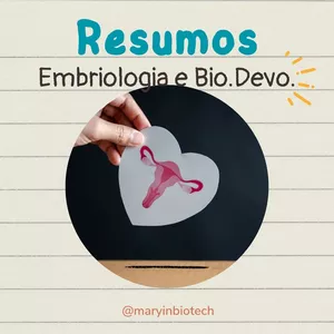 Imagem de capa para o Ebook Resumos Embriologia e Biologia do Desenvolvimento Parte I