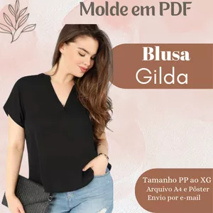 Imagem de capa para o Ebook MOLDE EM PDF - BLUSA GILDA 