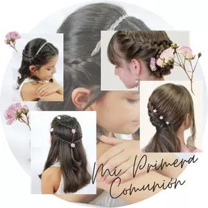 Imagen de portada para Curso online Peinado de niña para Primera Comunión