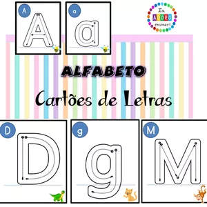 Imagem de capa para o Ebook Alfabeto - Cartões de Letras