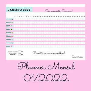 Imagem de capa para o Curso online Planner Seu Momento Sua Cura 2022 - Mensal - Janeiro