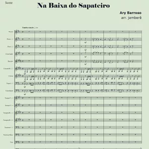 Imagem de capa para o Ebook NA BAIXA DO SAPATEIRO - Ary Barroso - Arranjo para Orquestra Sinfônica