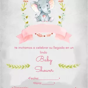 Imagen de portada para Curso online INVITACIÓN IMPRIMIBLE BABY SHOWER NIÑA 