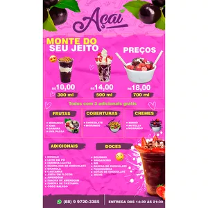 Imagem de capa para o Ebook CARDÁPIO EDITÁVEL AÇAÍ 