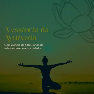 Imagem de capa para o Ebook A essência da Ayurveda.