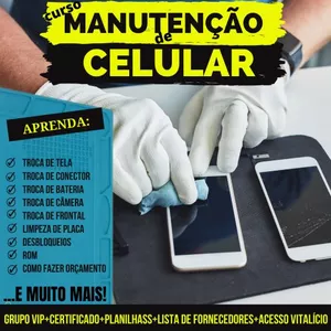 Imagem de capa para o Ebook Curso básico de manutenção de celulares 