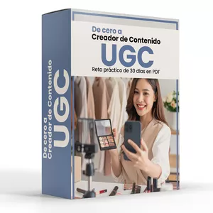 Imagen de portada para Curso online De Cero a Creador de Contenido UGC (Reto Práctico de 30 días en PDF )