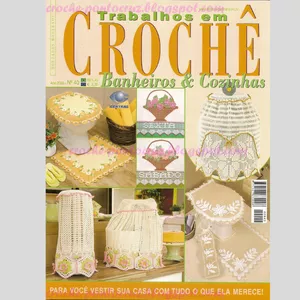 Imagem de capa para o Ebook Revista de Crochê - Banheiros e Cozinha nº 40 (DIGITAL em PDF)