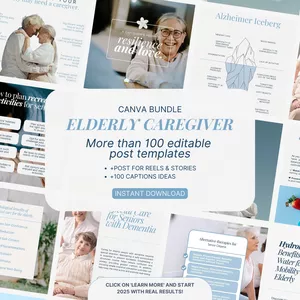 Cover image for Online course Elderly Caregiver Templates