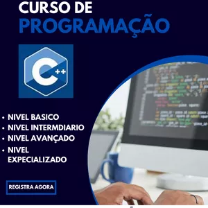 Imagem de capa para o Curso online C++, Curso de Programador C++: Da Base à Excelência