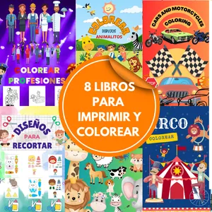 Imagen de portada para Curso online OCHO LIBROS INFANTILES PARA DESCARGAR E IMPRIMIR