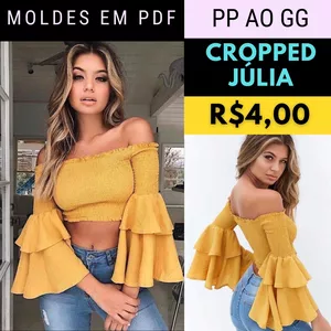 Imagem de capa para o Ebook Molde Cropped Júlia 