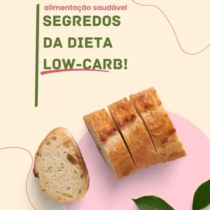 Imagem de capa para o Ebook Segredos da dieta low-carb