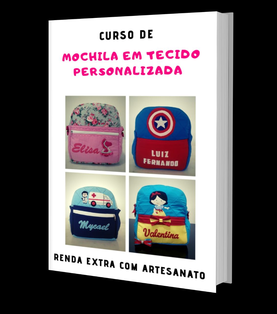Imagem de Curso Mochila em Tecido Personalizadas  criado por DANIELLY na hotmart
