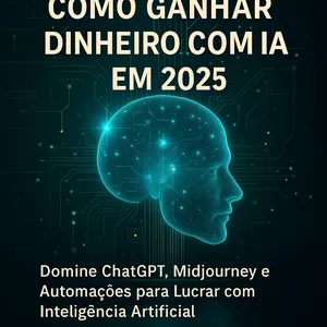 Imagem de capa para o Ebook Guia Prático: Como Ganhar Dinheiro com IA em 2025