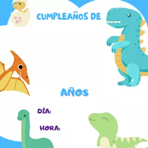 Imagen de portada para Ebook Plantilla de Dinosaurio 