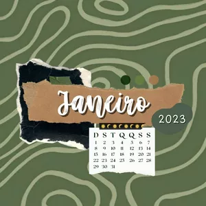 Imagem de capa para o Ebook Planner mensal - Janeiro 2023