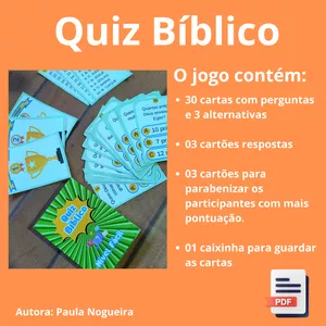 Imagem de capa para o Ebook QUIZ BÍBLICO COM PERGUNTAS E RESPOSTAS SOBRE A BÍBLIA