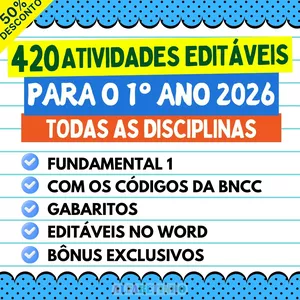 Imagem do curso ATIVIDADES - 1º ANO - BNCC 2026