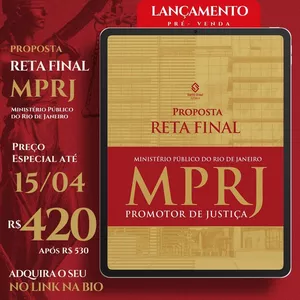 Imagem de MPRJ 2026 | Reta Final Método SG   criado por Santo Graal Jurídico na hotmart