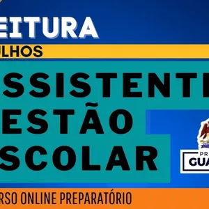 Imagem de capa para o Curso online Gabaritando Prefeitura de Guarulhos - Assistente de Gestão Escolar