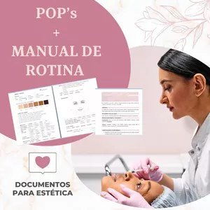 Imagem de capa para o Ebook Manual de Rotinas e Pop's para Estética (Arquivo Word)