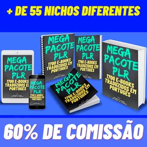 Imagem de capa para o Ebook MEGA PACOTE +1700 EBOOKS EM PORTUGUÊS PLR - KIT-BASICO PARA INICIANTE