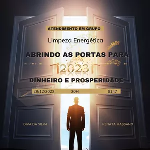 Imagem de capa para o Curso online LIMPEZA ENERGÉTICA EM GRUPO - ABRINDO AS PORTAS PARA 2023