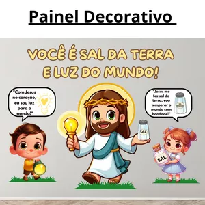 Imagem de capa para o Ebook SAL DA TERRA E LUZ DO MUNDO! PAINEL DECORATIVO 