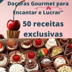 Imagem de capa para o Ebook Brigdeiros gurmet ; Doçuras Gourmet para Encantar e Lucrar"